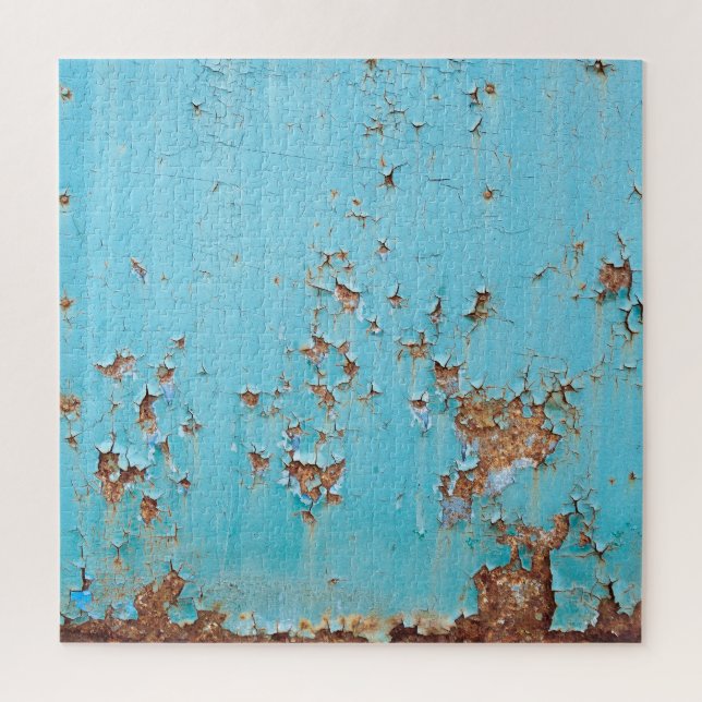 Rostblaues Metall: Texturierte Wand. (Vertikal)