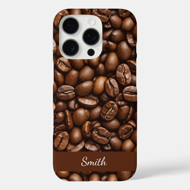 Röste Kaffeebohnen iPhone 16 Pro Fall Hülle (Rückseite)