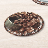 Röste Kaffeebohnen Silver Scoop Foto Custom