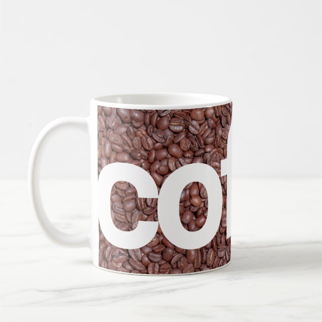Röste Kaffeebohnen - Tasse (Links)