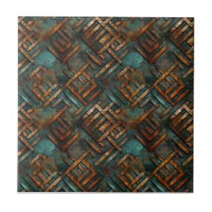 Rosteisenmetall Fliese