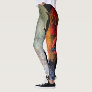 Roster und Hühner Leggings