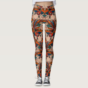 Rostfarbe Leggings