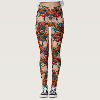Rostfarbe Leggings