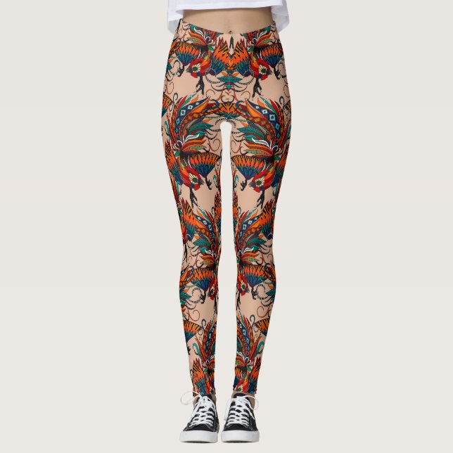 Rostfarbe Leggings (Vorderseite)