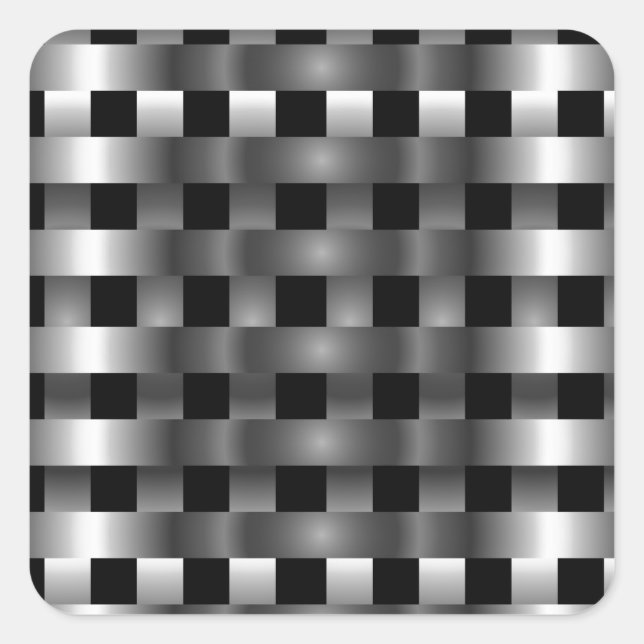 rostfrei quadratischer aufkleber (Vorderseite)