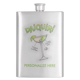 ROSTFREIE FLASCHE - DAIQUIRI-REZEPT-COCKTAIL-KUNST FLACHMANN