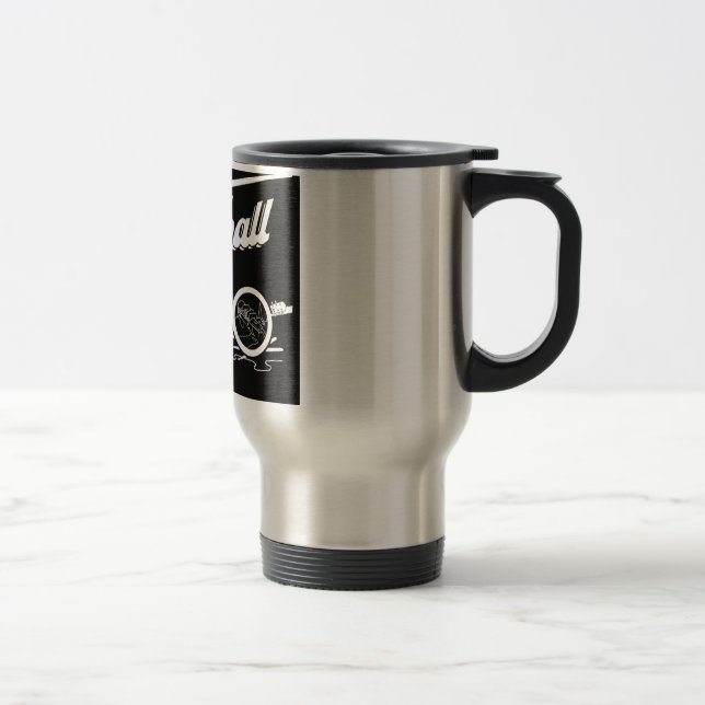 Rostfreier Stahl Nineball 15 Unze-Reise-Tasse Reisebecher (Rechts)