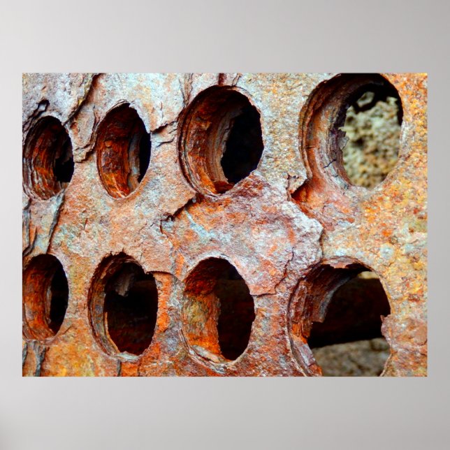 rostfreies Metallposter Poster (Vorne)