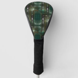 Rostgrüne Blüte, gekennzeichnet durch verschließba Golf Headcover