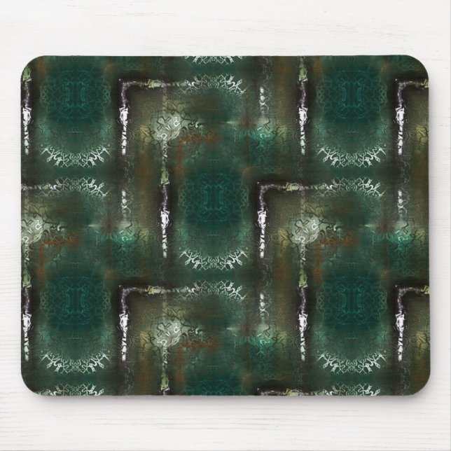 Rostgrüne Blüte, gekennzeichnet durch verschließba Mousepad (Vorne)