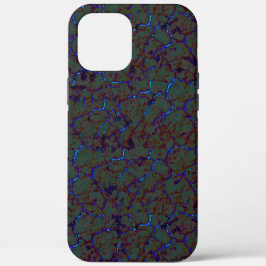 Rostgrüne Krackle mit blinkenden blauen Strichen Case-Mate iPhone Hülle