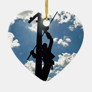 Rostig der Störungssucher Keramikornament