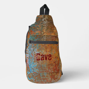 Rostig, Patina, Grunge Steampunk Personalisiert Crossbody Bag