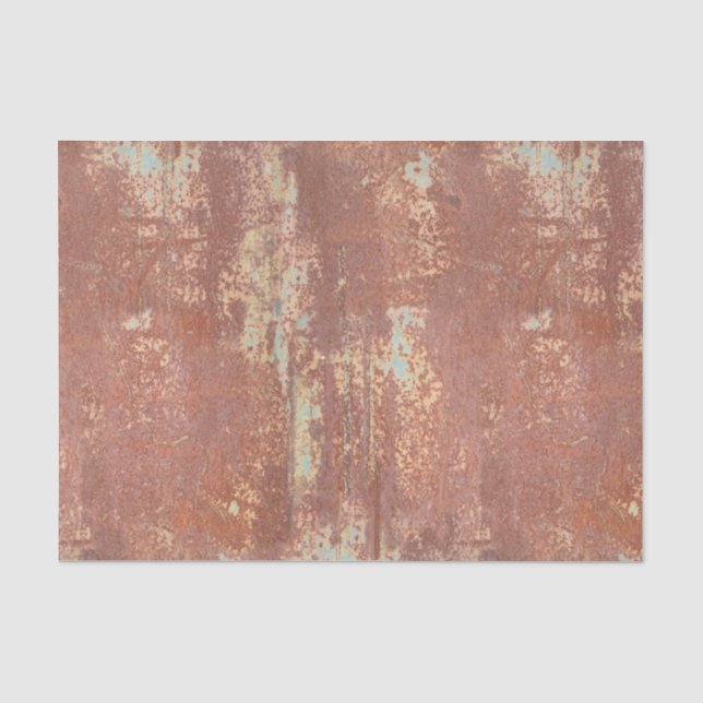 Rostige Metallbeschaffenheit Seidenpapier (Vorderseite)