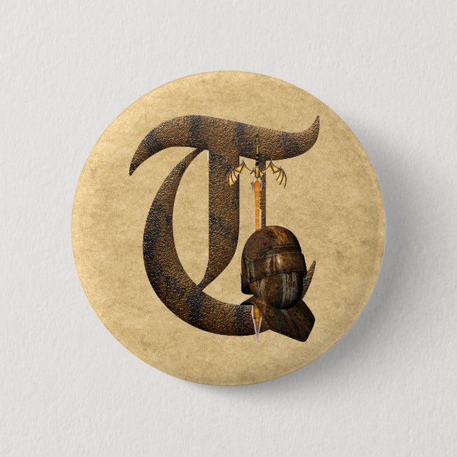 Rostige Ritter Anfangst Button (Vorderseite)