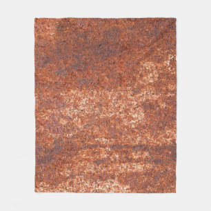 Rostige Stahltextur, abstrakter Hintergrund. Fleecedecke