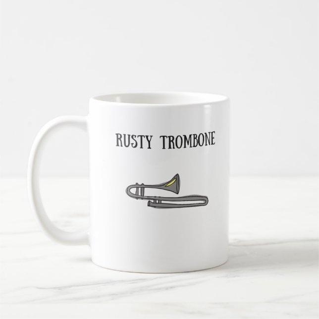 Rostige Trombone-Tasse Kaffeetasse (Links)