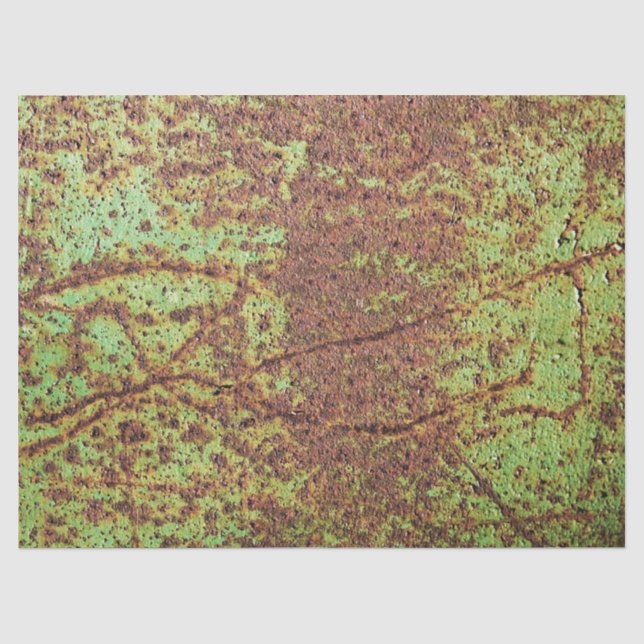 Rostiger grüner Blick Seidenpapier (Vorderseite)