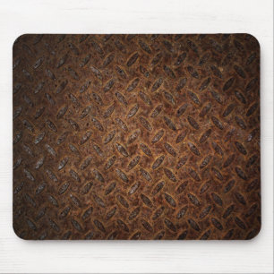 Rostiger Metallschritt Mousepad