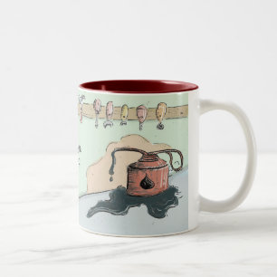 Rostiger Roboter Zweifarbige Tasse