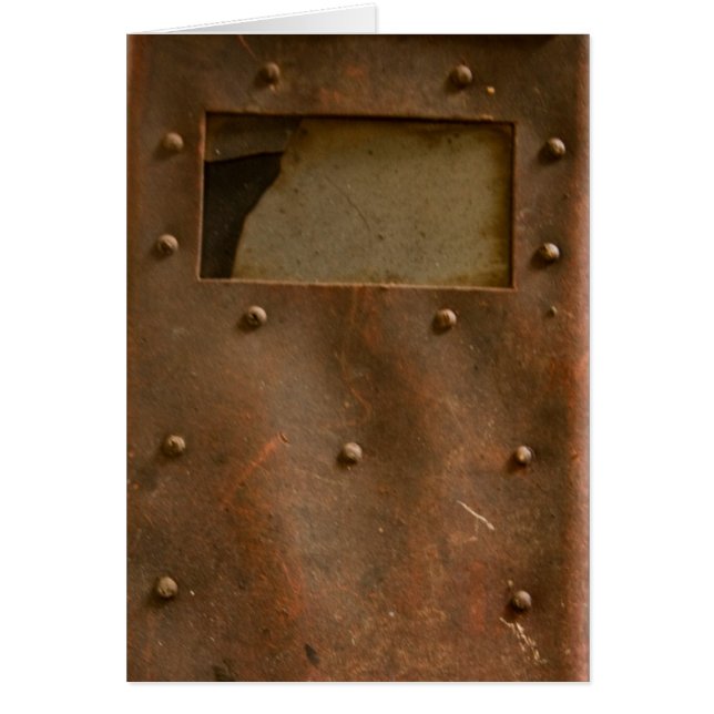 Rostiger Schweißenssturzhelm (Vorne)