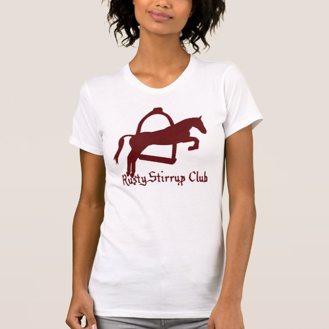 Rostiger Steigbügel-Verein 2 T-Shirt (Vorderseite)