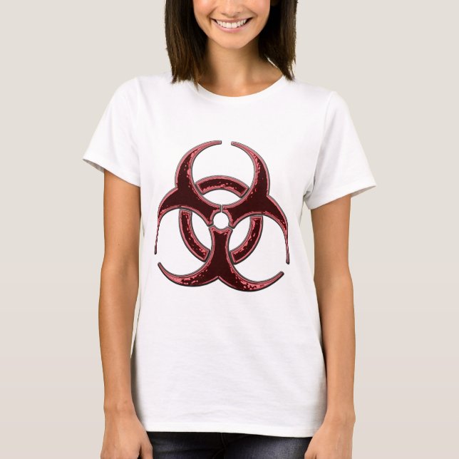 Rostiges Biogefahrensymbol T-Shirt (Vorderseite)
