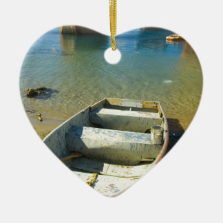 Rostiges Boot Keramik Ornament