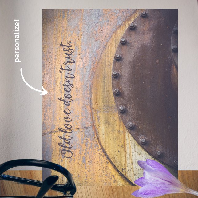 Rostiges Metallobjekt Postkarte (Von Creator hochgeladen)