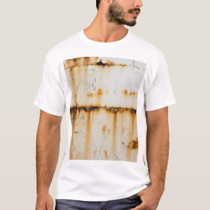 Rostiges weißes Metall: Texturierte Oberfläche T-Shirt