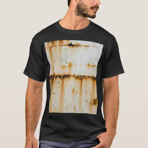 Rostiges weißes Metall: Texturierte Oberfläche T-Shirt