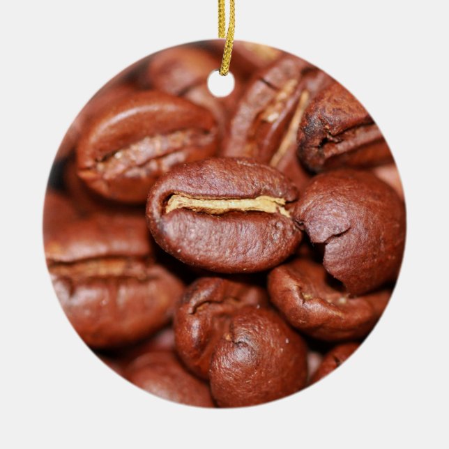 Röstkaffee Keramik Ornament (Vorne)
