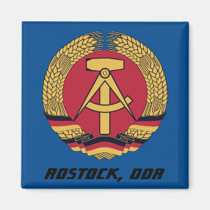Rostock, DDR, Rostock, Sozialistin Ostdeutschland Magnet