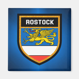 Rostock-Flagge Magnet