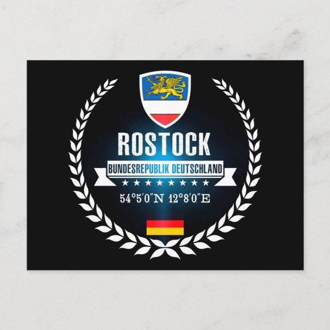 Rostock Postkarte (Vorderseite)