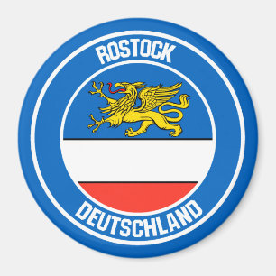 Rostock Round Emblem Magnet