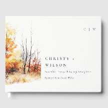 Rostorange Gelbe Herbstkugel Landschaft Hochzeit