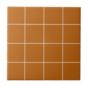 Rostorange geometrische Linien Gitter modern simpe Fliese