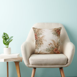 Rostoranges Boho-Pampas-Herbstbouquet Kissen