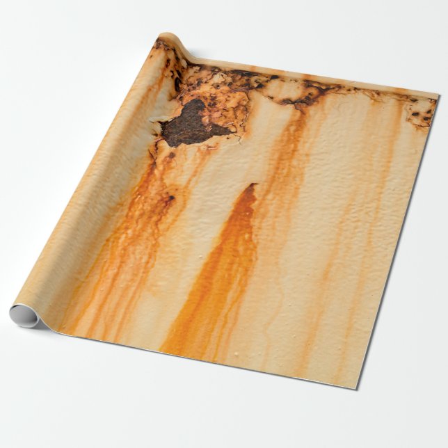 Rostschaden aus Metall, rostfreie Hintergrundgrafi Geschenkpapier (Ungerollt)