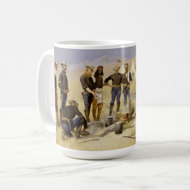 Röstung des Weihnachtsrindfleisches in einem Kaffeetasse (Vorderseite Links)