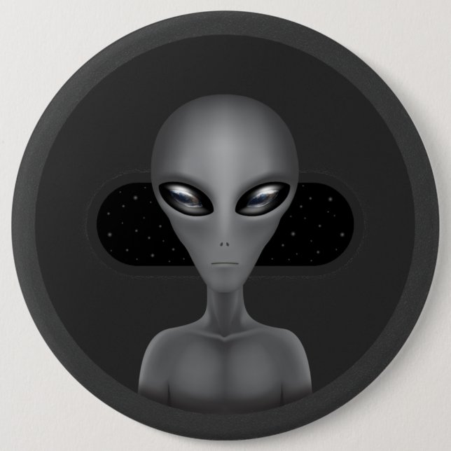 Roswell Alien Button (Vorderseite)