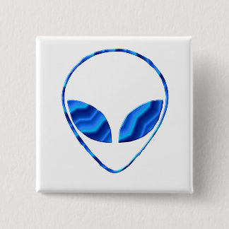 Roswell alien-Quadrat-Button Button