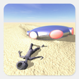 Roswell Comme Sticker UFO Crash