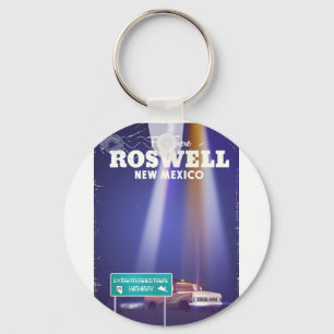 Roswell Extraterrestriale Highway-Poster Schlüsselanhänger