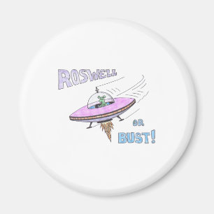 ROSWELL-Magnet (weiß) Magnet