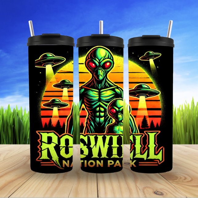 Roswell Nation Park: Alien Begegnung Thermosbecher (Von Creator hochgeladen)