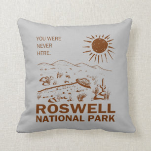 Roswell National Park UFO Flying Saucer Außerirdi Kissen