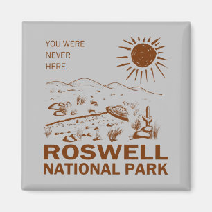Roswell National Park UFO Flying Saucer Außerirdi Magnet